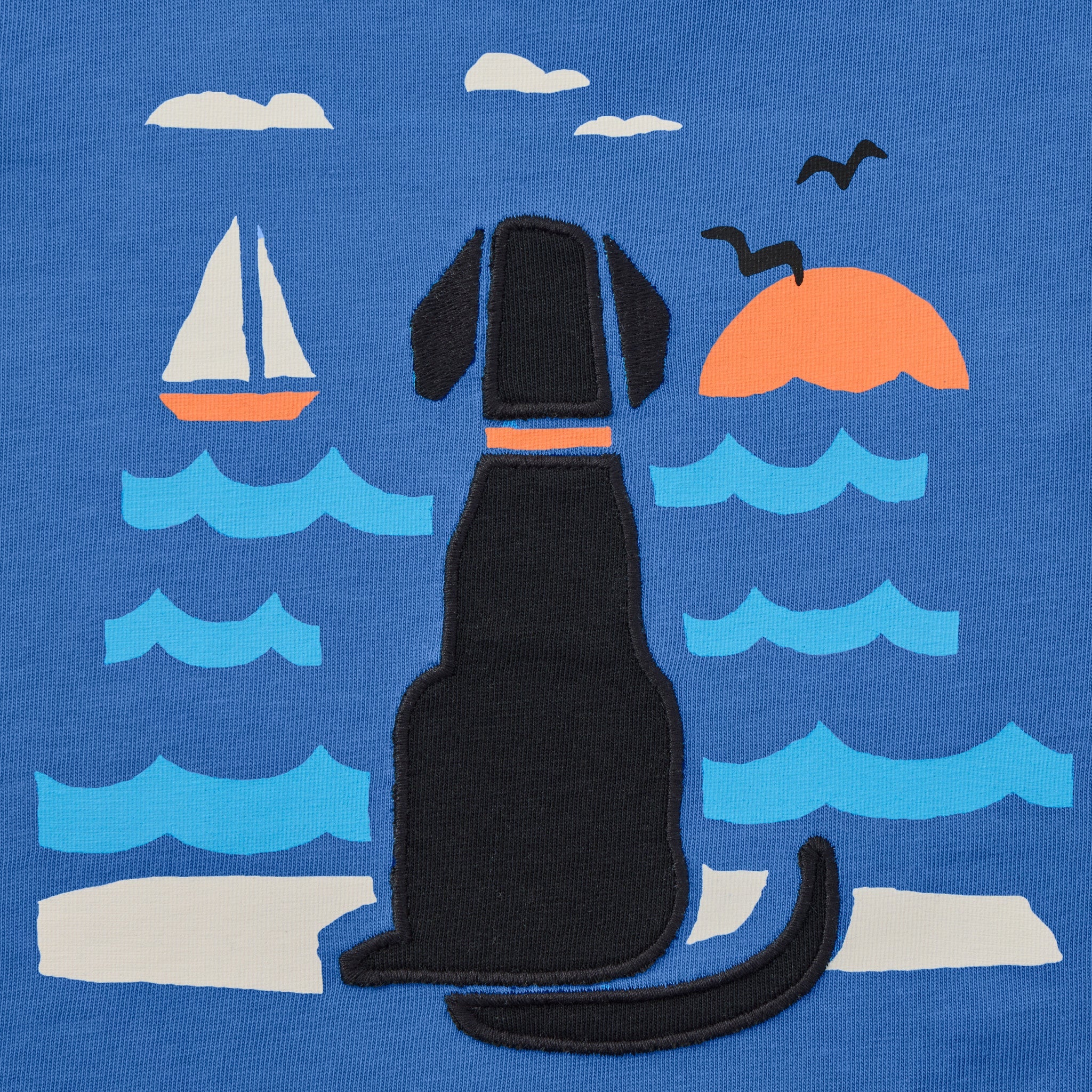 Toddler Waterfront Pup Short Sleeve Crusher Tee