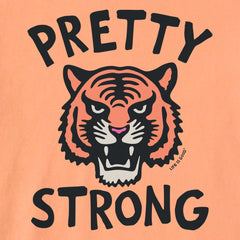 Toddler Pretty Strong Tiger Short Sleeve Crusher Tee