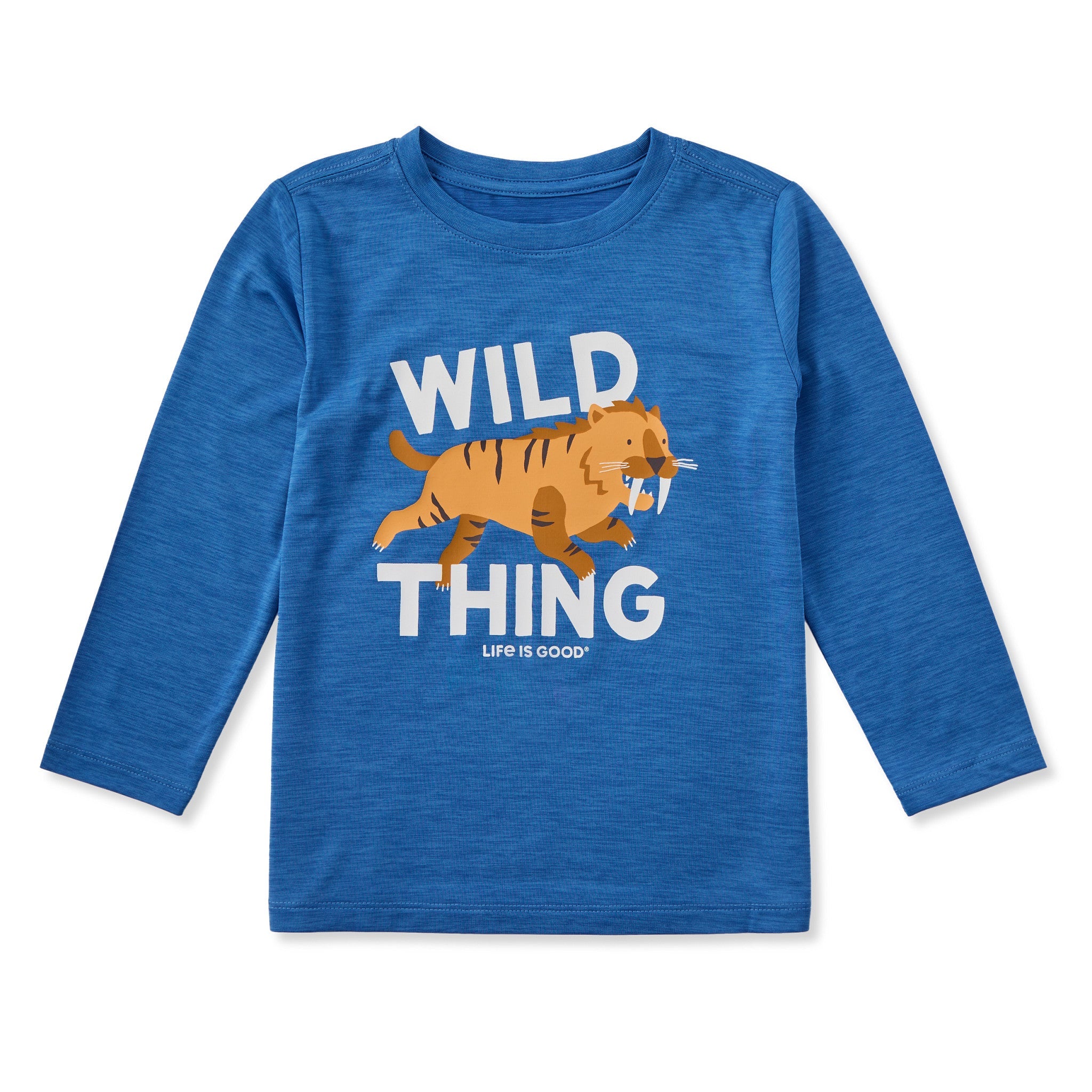 Toddler Wild Thing Saber Tooth Long Sleeve Sun Crusher Tee
