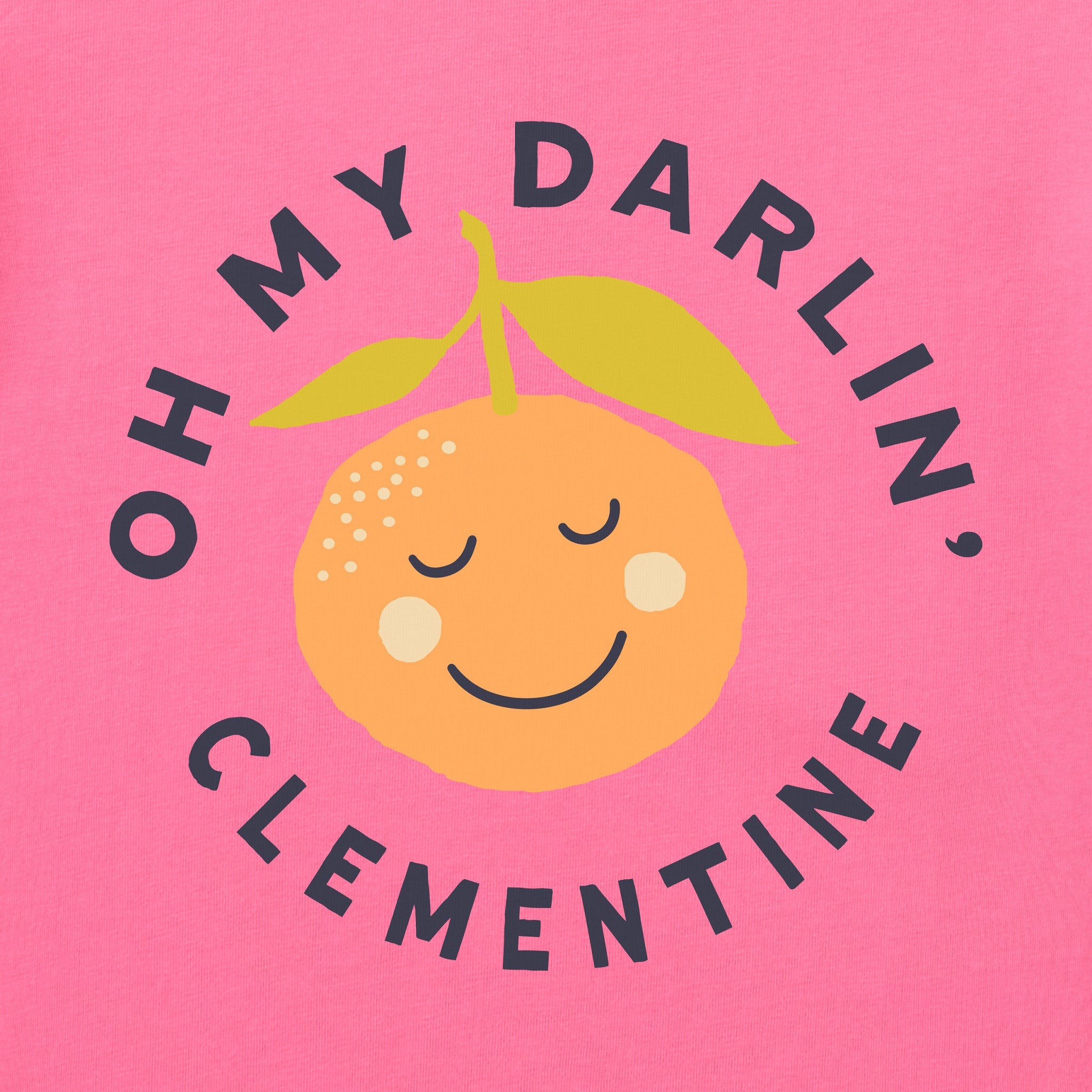 Baby Oh My Darlin' Clementine Circle Short Sleeve Crusher Baby Bodysuit