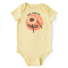 Baby You Are My Sunflower Short Sleeve Crusher Baby Bodysuit