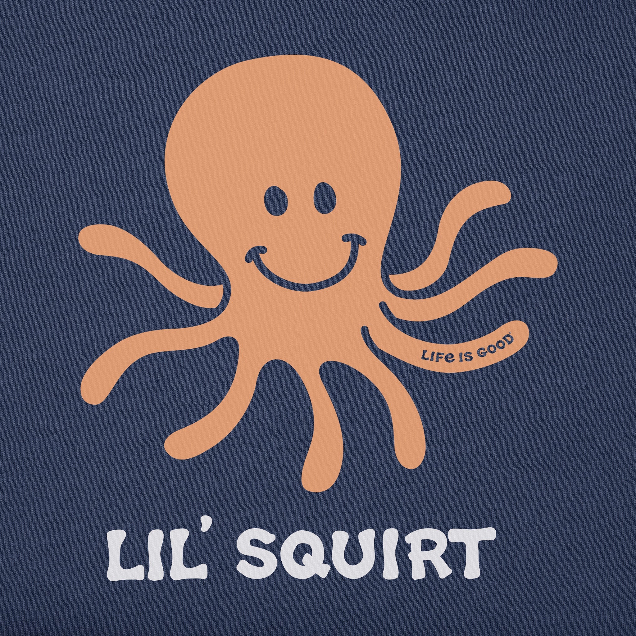 Baby Lil' Squirt Octopus Short Sleeve Crusher Baby Bodysuit