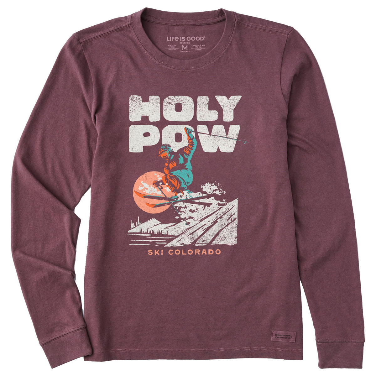 Women's Holy Pow Ski Colorado Long Sleeve Crusher Tee