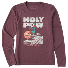 Women's Holy Pow Ski Colorado Long Sleeve Crusher Tee