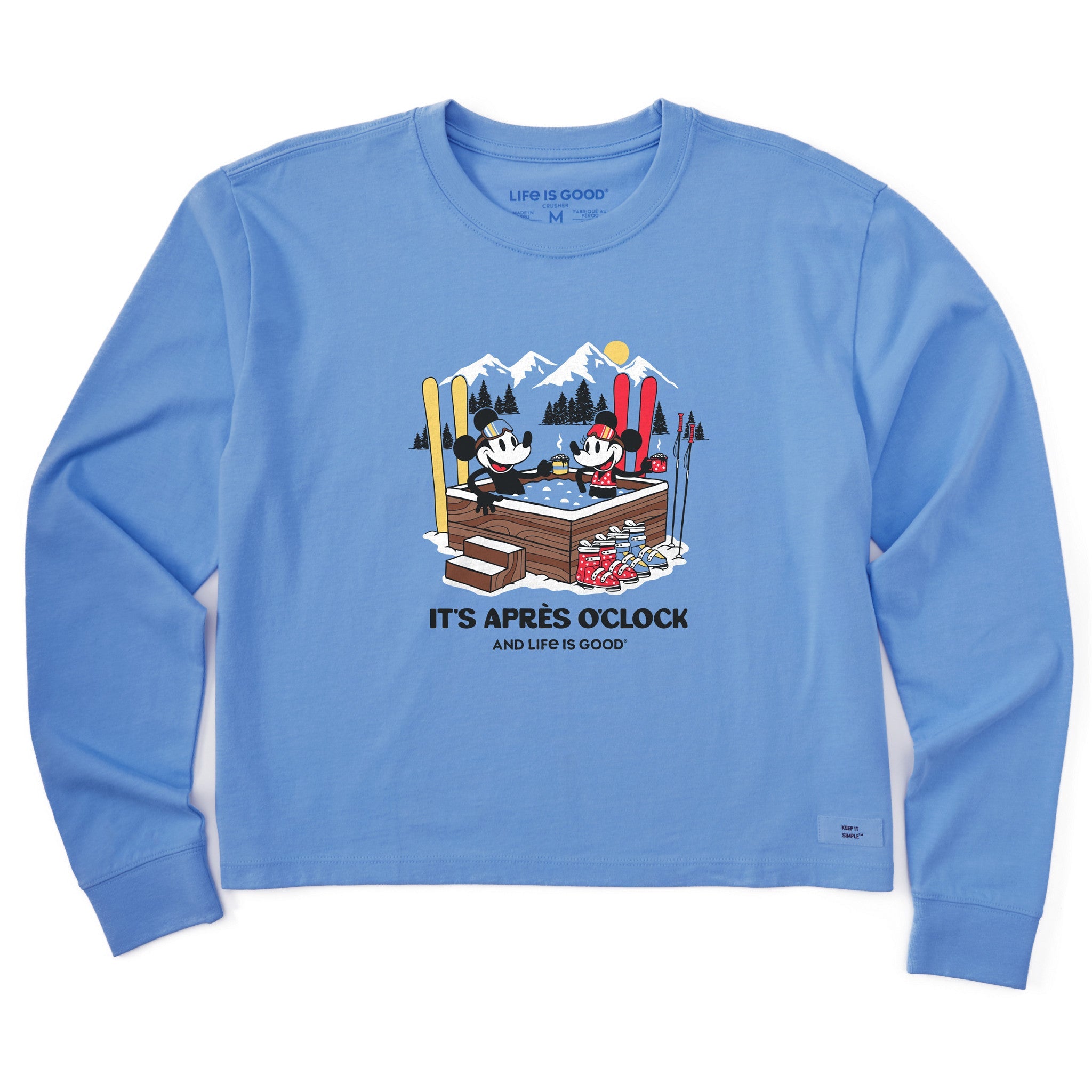 Women's It's Apres O Clock Long Sleeve Crusher Boxy Tee
