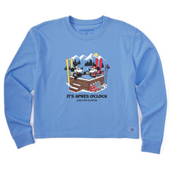 Women's It's Apres O Clock Long Sleeve Crusher Boxy Tee