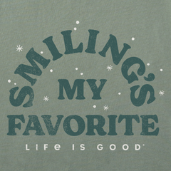 Men's Smiling's My Favorite Short Sleeve Crusher Tee
