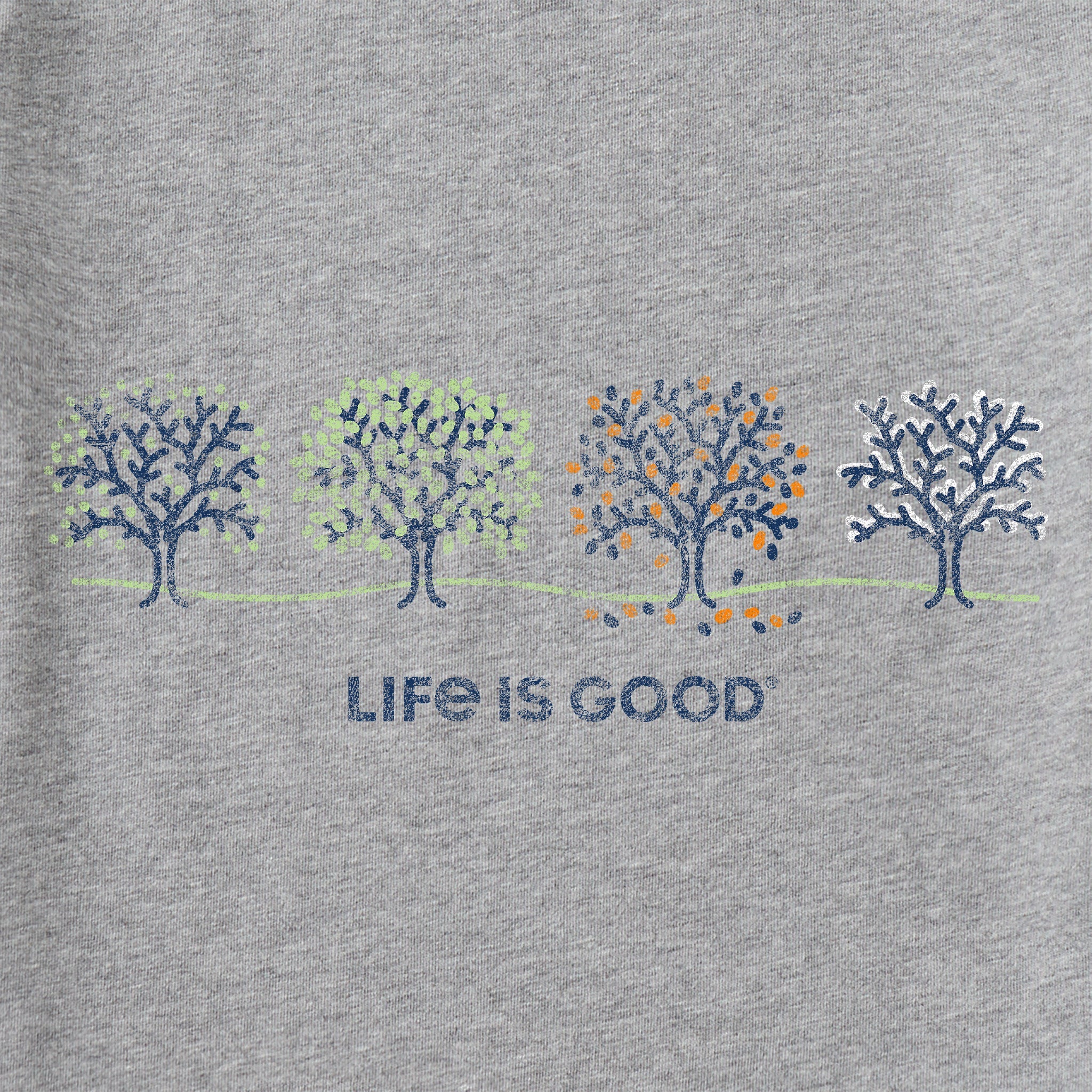 Women's Four Seasons Trees Long Sleeve Crusher Vee