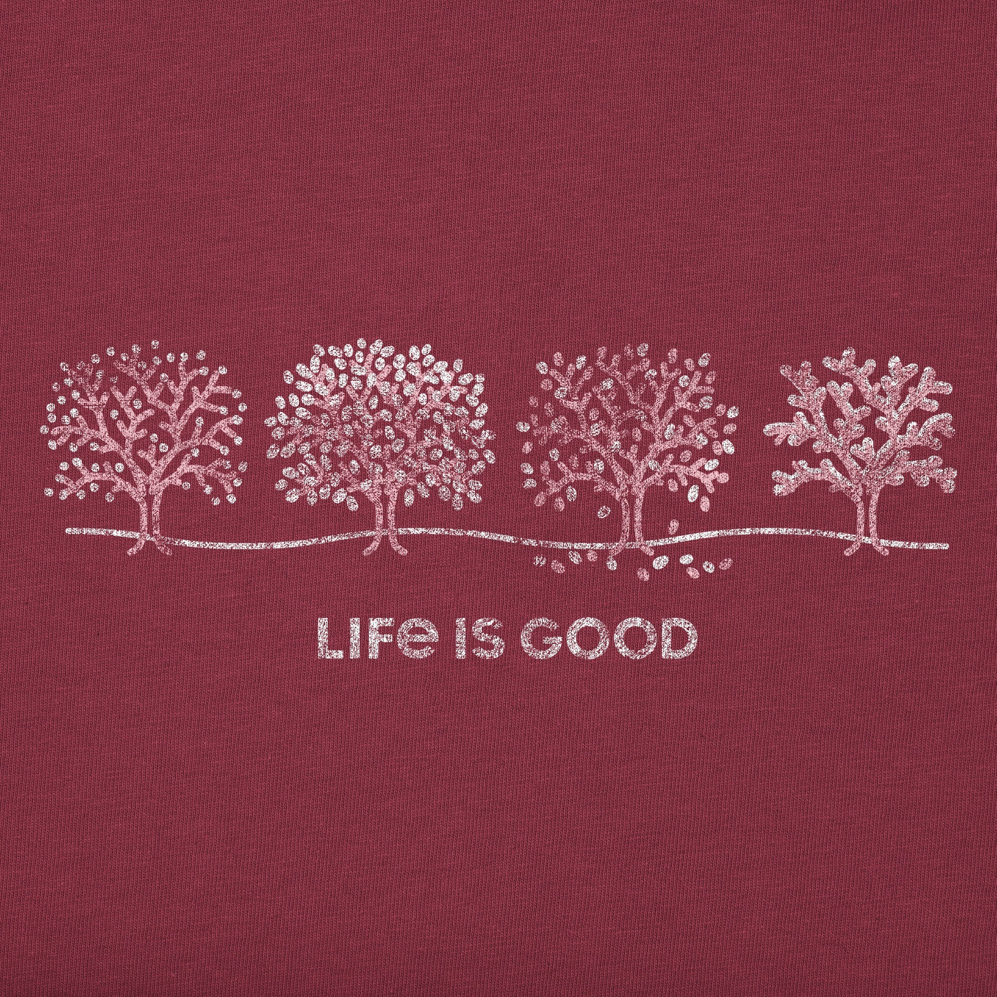 Women's Four Seasons Trees Long Sleeve Crusher Tee