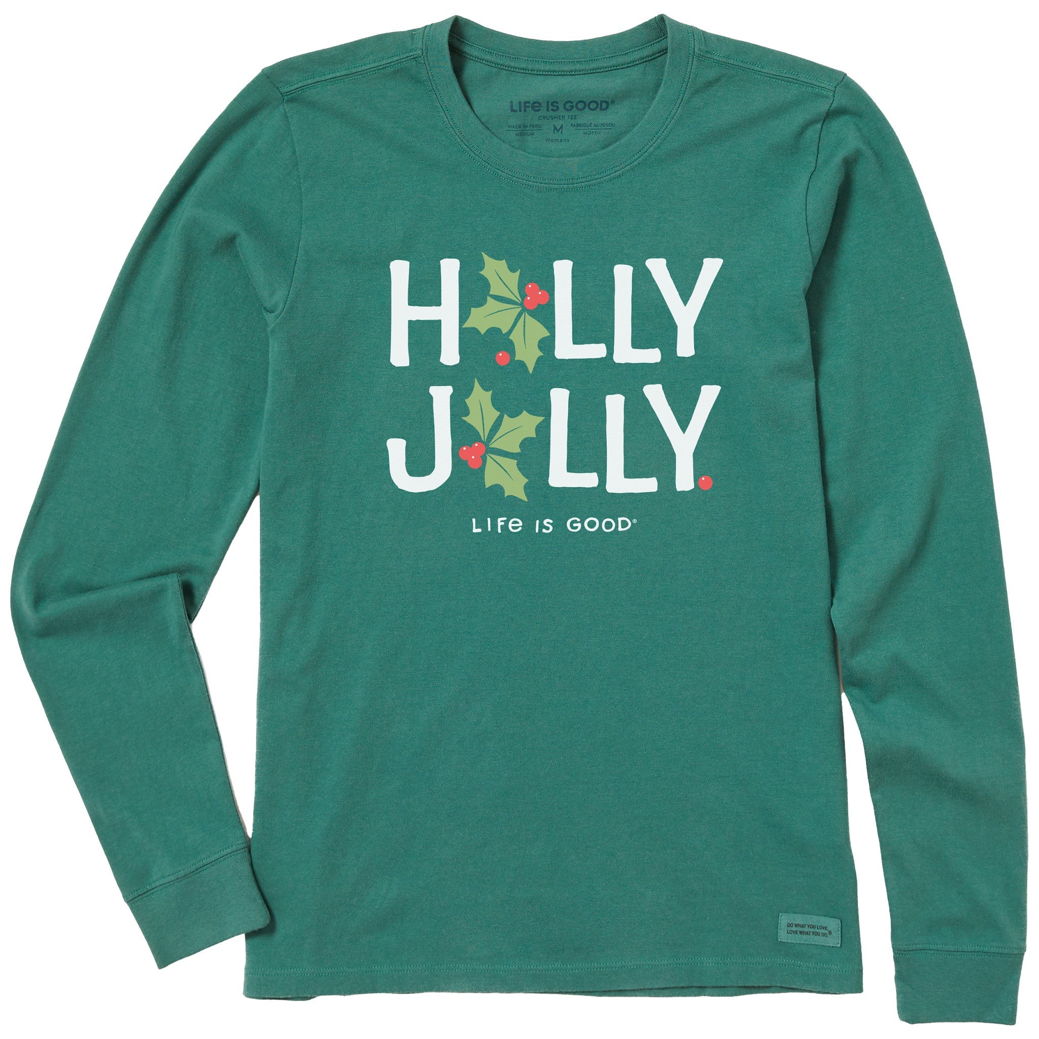 Women's Holly Jolly Long Sleeve Crusher Tee