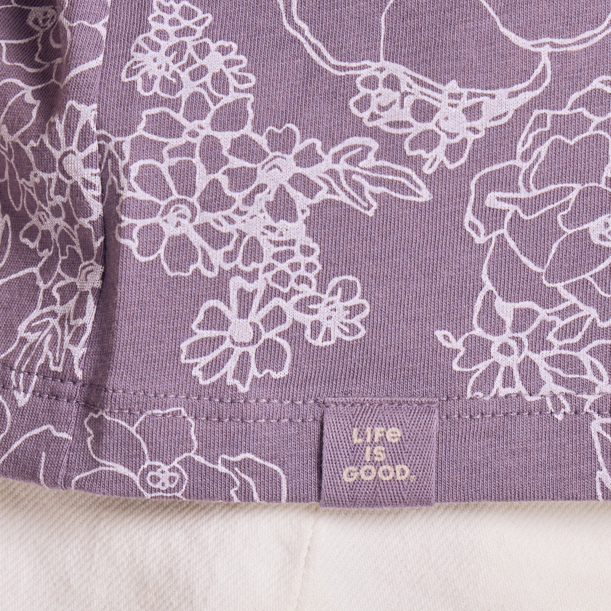 Women's Floral Garden Pattern Crusher-LITE Easy Vee