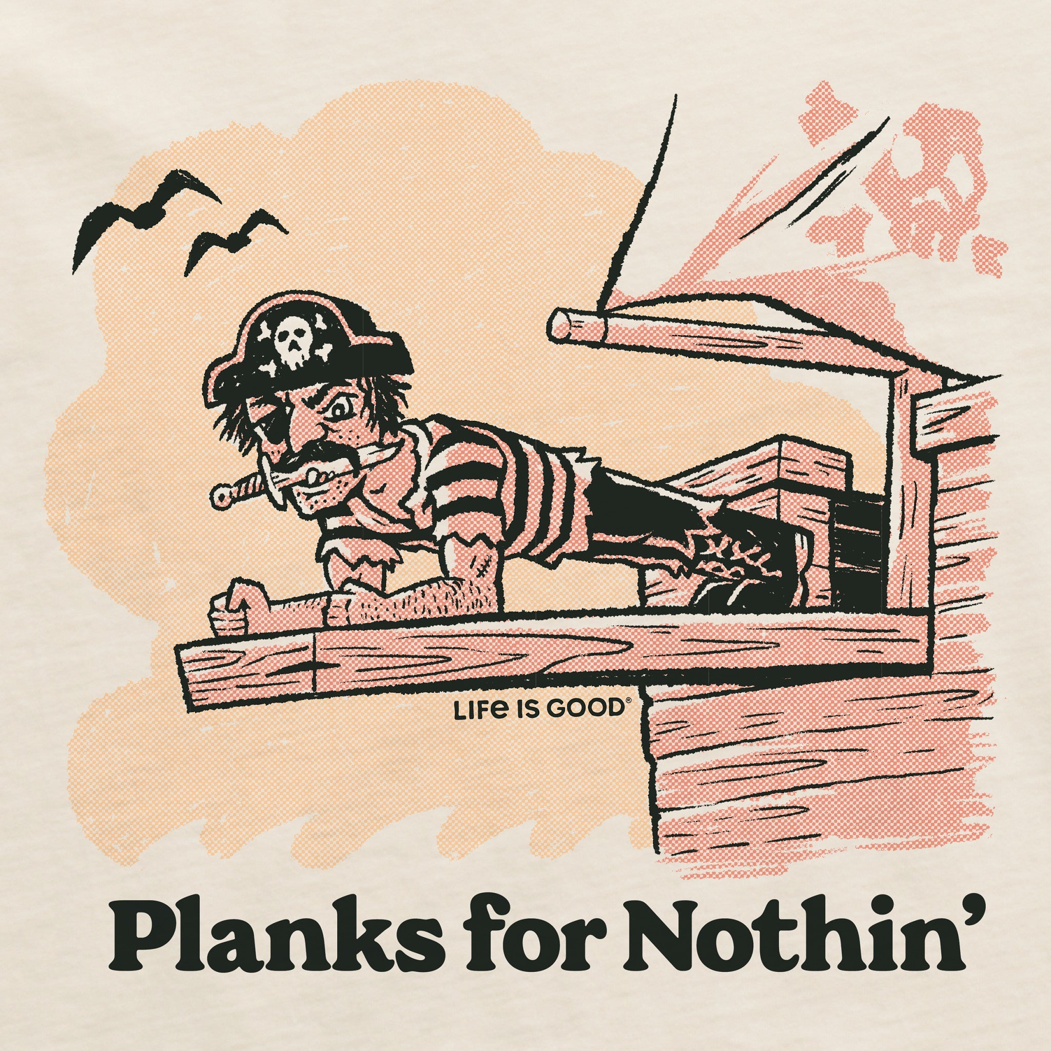 Men's Planks for Nothin' Short Sleeve Crusher Tee