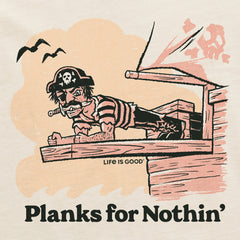 Men's Planks for Nothin' Short Sleeve Crusher Tee
