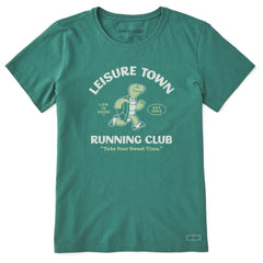 Women's Leisure Town Running Club Short Sleeve Crusher Tee