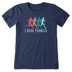 Women's I Run Things Short Sleeve Crusher Tee