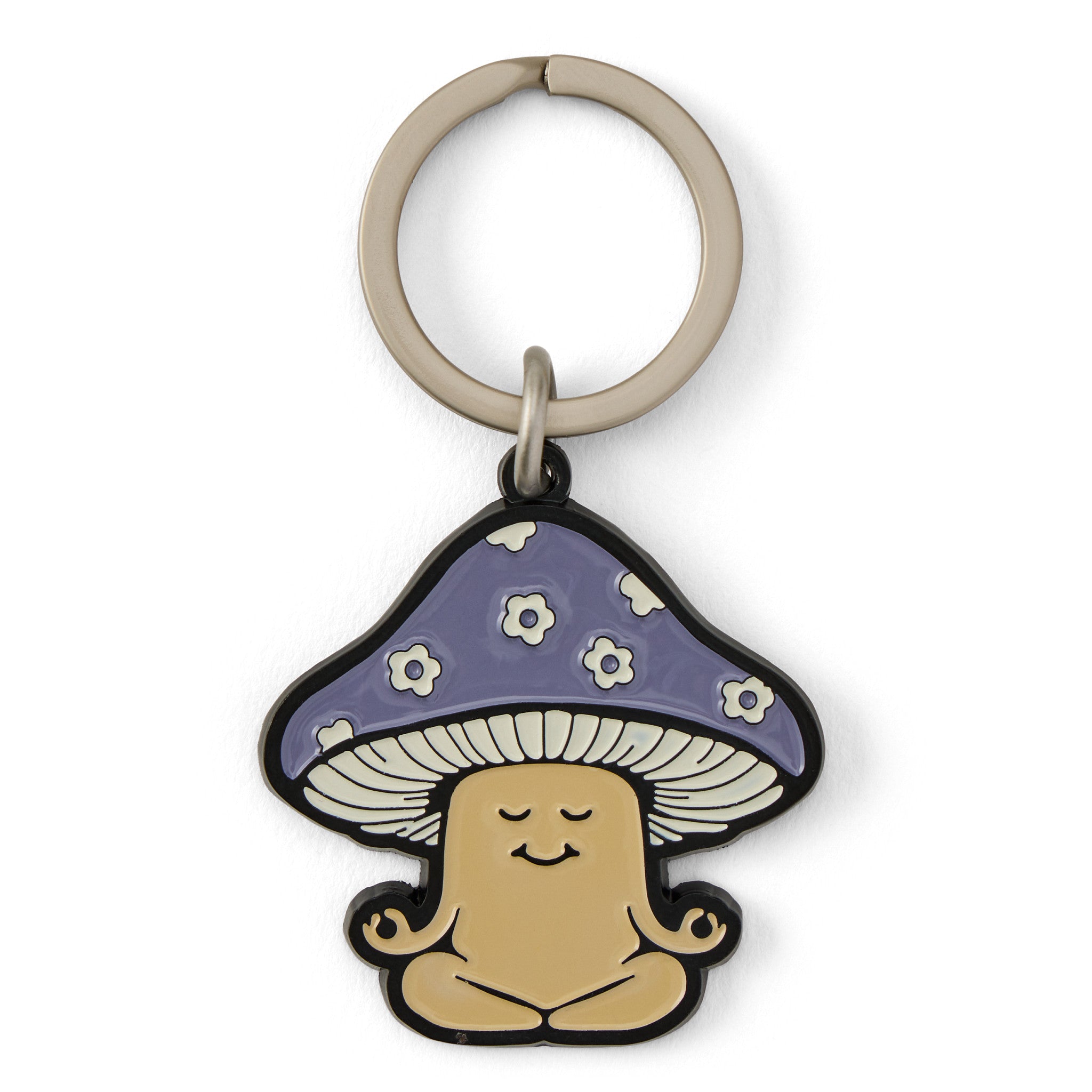 Peaceful Mushroom Kind Keychain