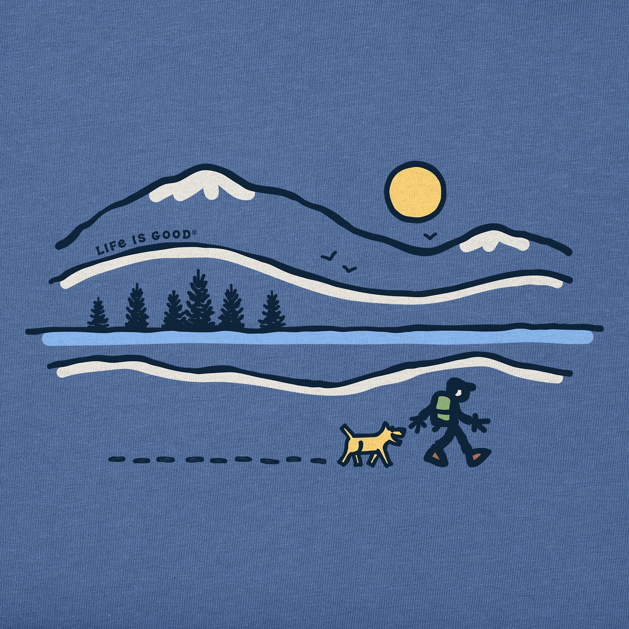Kids Winter Lake Walk Short Sleeve Crusher Tee
