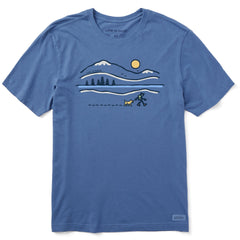 Men's Winter Lake Walk Short Sleeve Crusher Tee