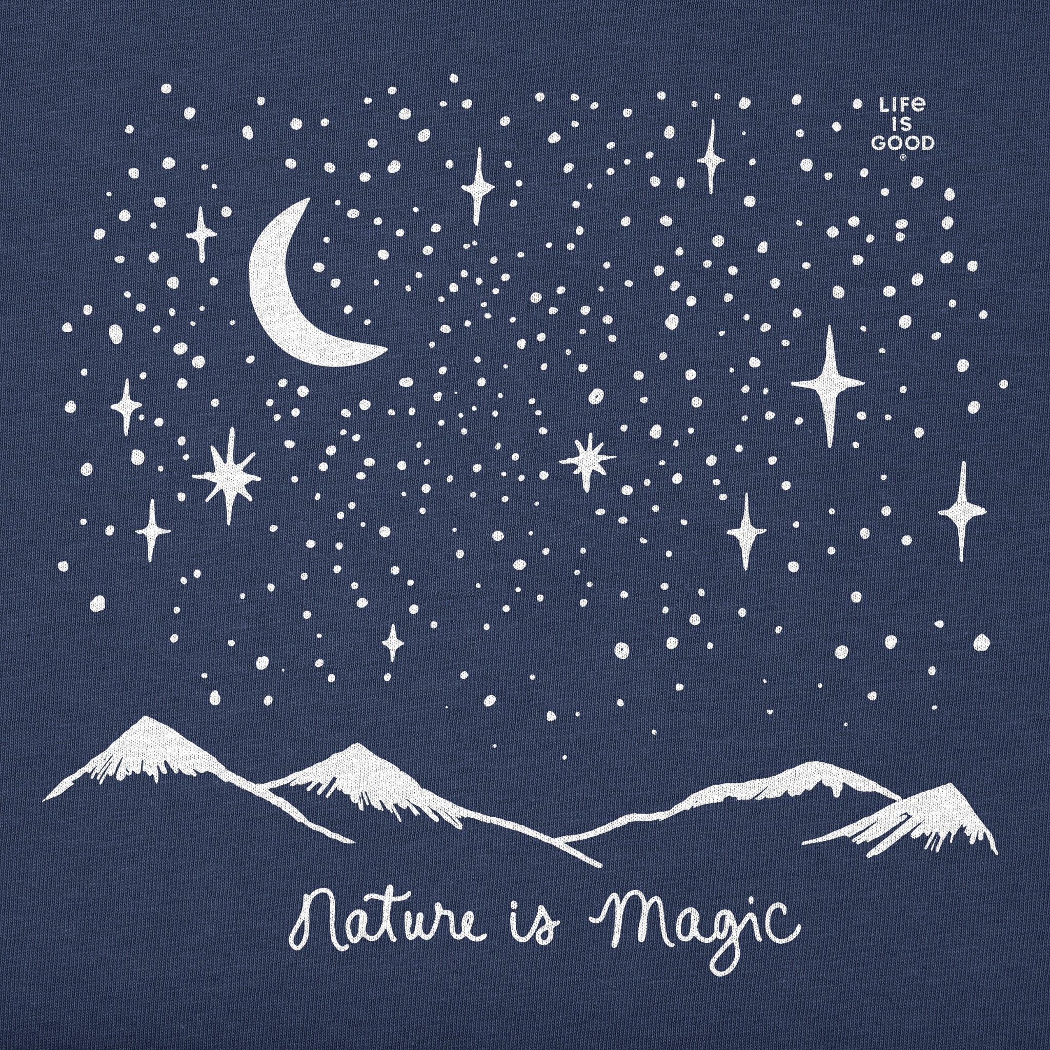 Men's Nature is Magic in the Mountains Long Sleeve Crusher Tee