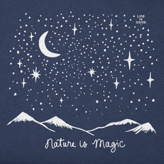Men's Nature is Magic in the Mountains Long Sleeve Crusher Tee