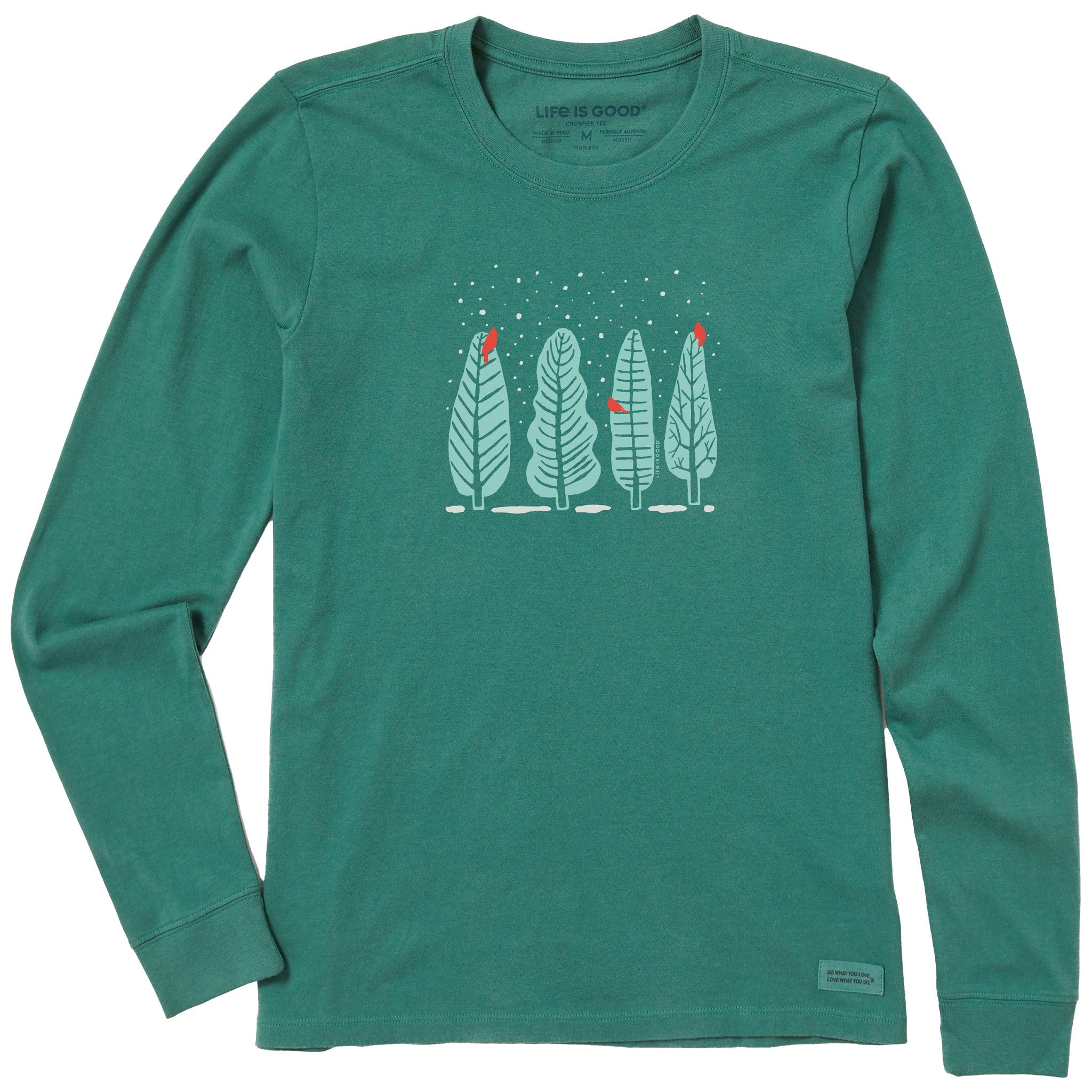 Women's Four Cardinal Trees Long Sleeve Crusher Tee