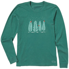 Women's Four Cardinal Trees Long Sleeve Crusher Tee