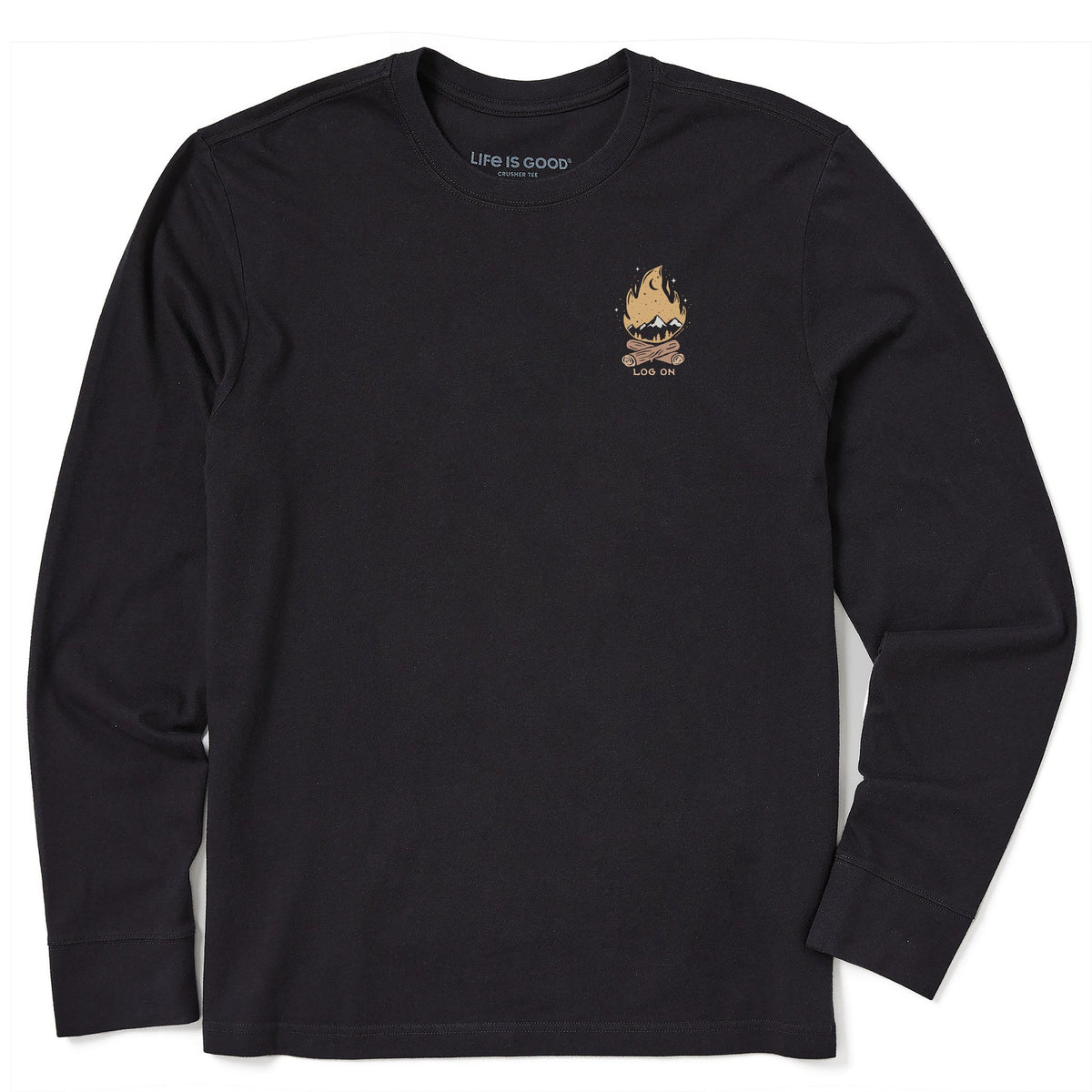 Men's Log On Landscape Long Sleeve Crusher Tee