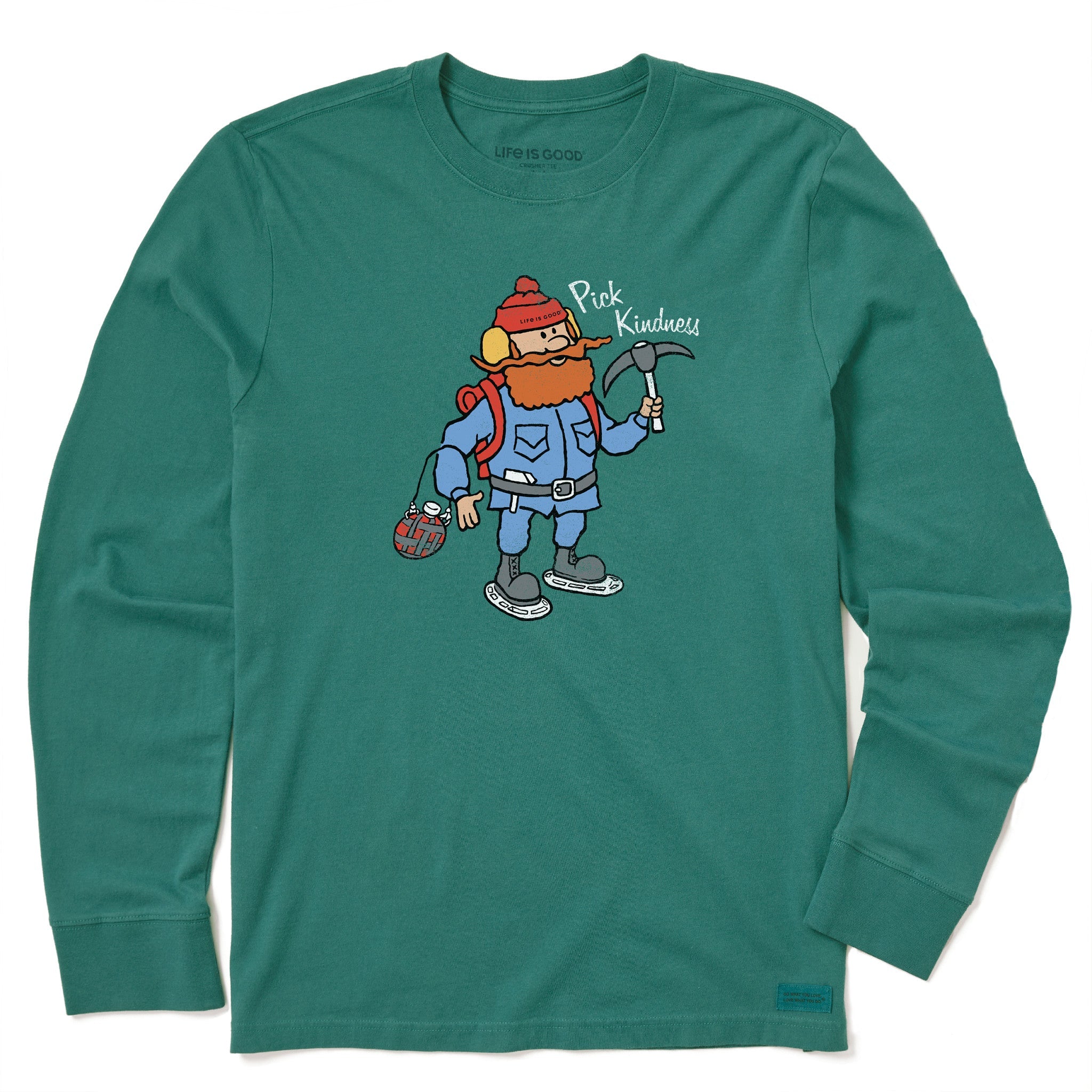 Men's Pick Kindness Cornelius Long Sleeve Crusher Tee