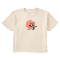 Women's Giddy Up Cowgirl Short Sleeve Crusher Boxy Tee