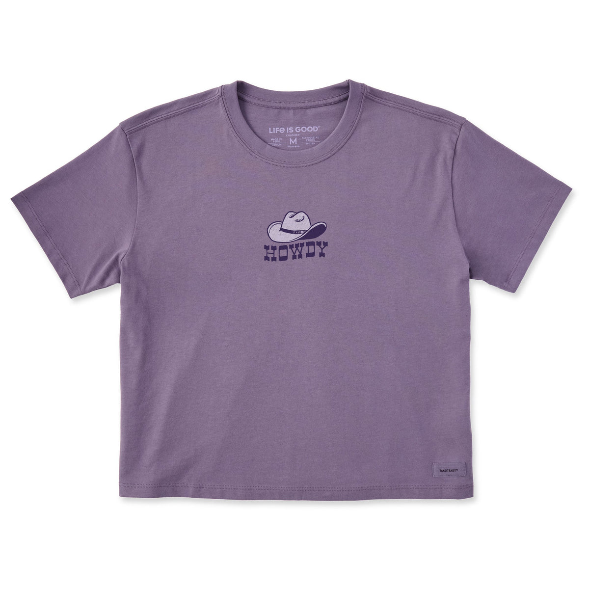 Women's Howdy Hat Short Sleeve Crusher Boxy Tee