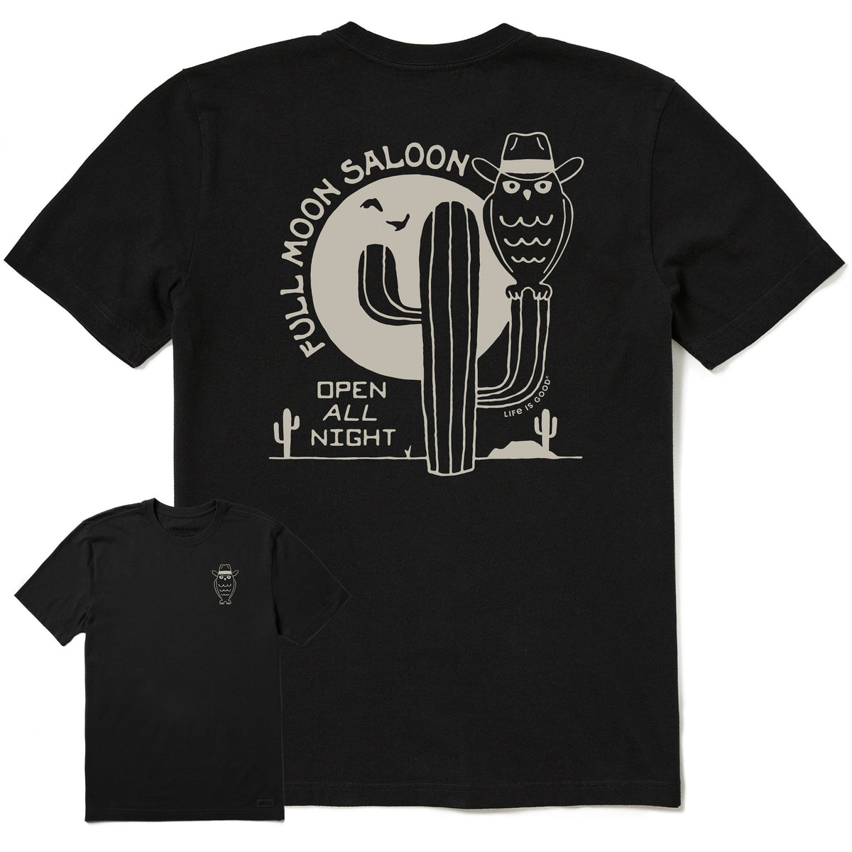 Men's Full Moon Saloon Short Sleeve Crusher Tee