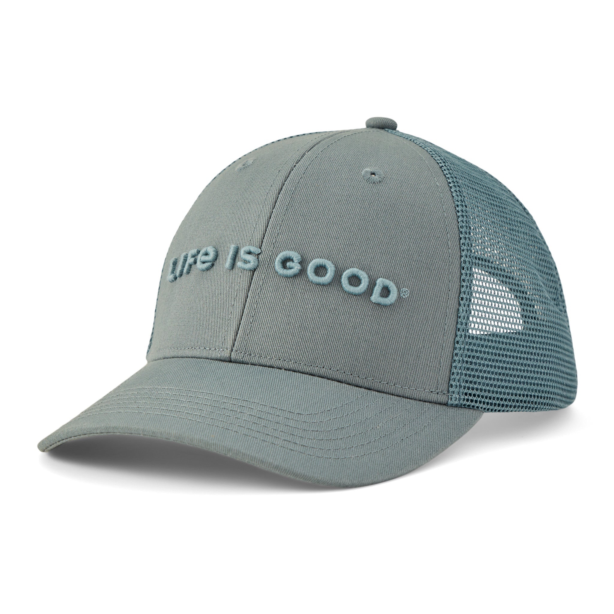 Adult Unisex Life is Good Wordmark Trucker