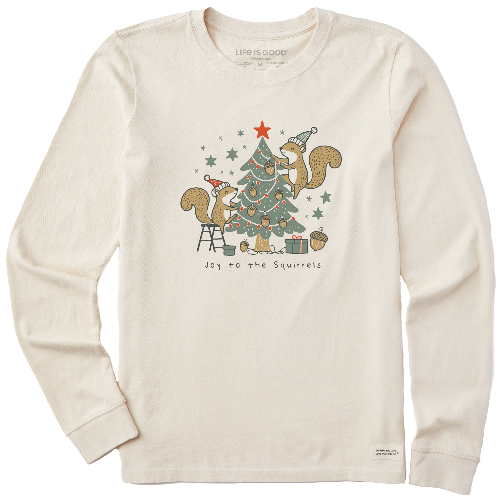 Women's Joy to the Squirrels Long Sleeve Crusher Tee