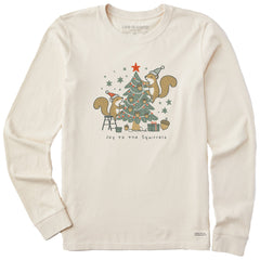 Women's Joy to the Squirrels Long Sleeve Crusher Tee