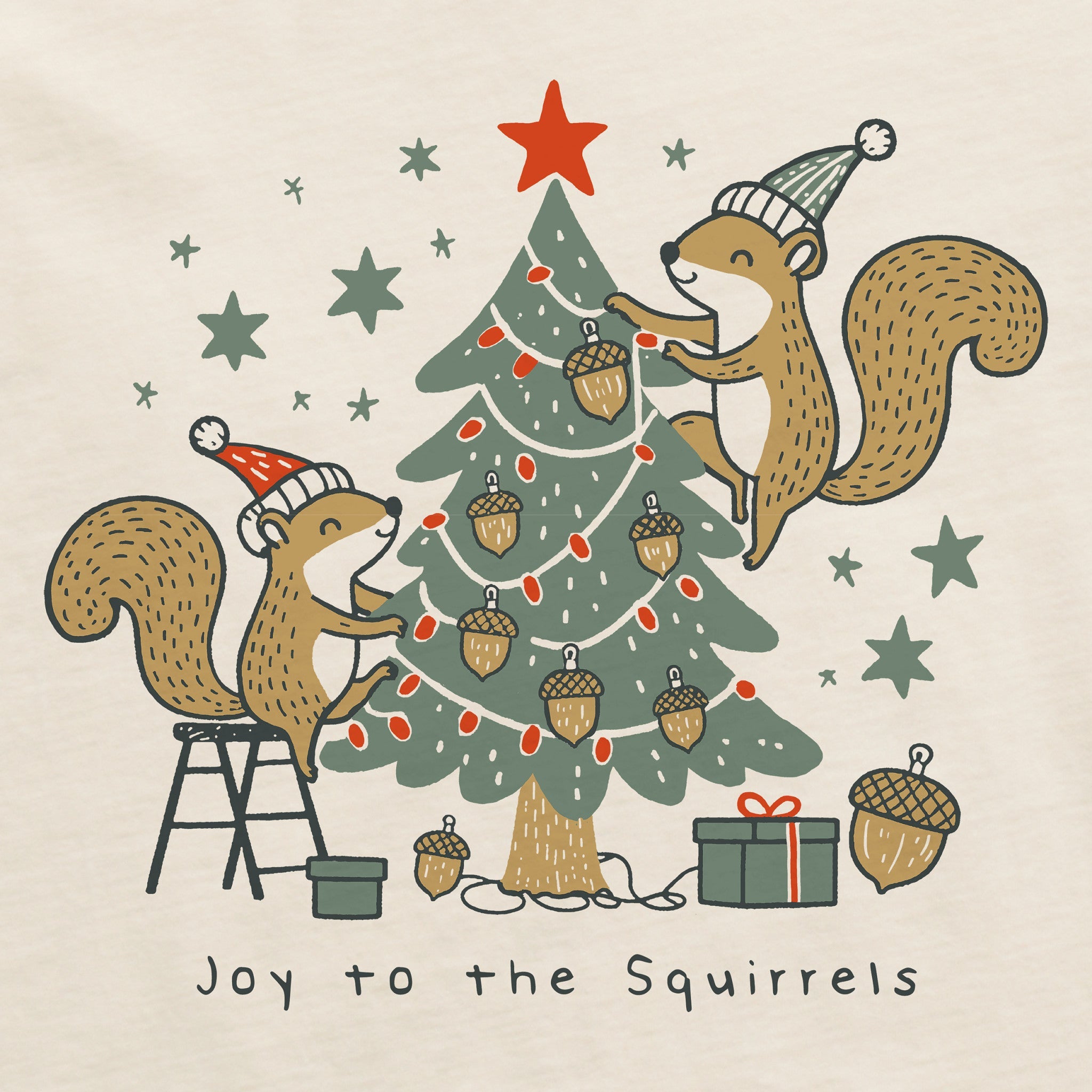 Women's Joy to the Squirrels Long Sleeve Crusher Tee