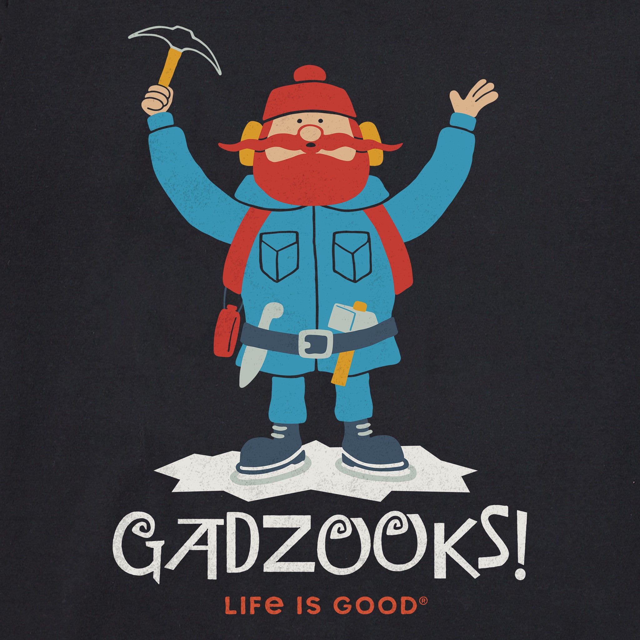 Men's Gadzooks Yukon Long Sleeve Crusher Tee
