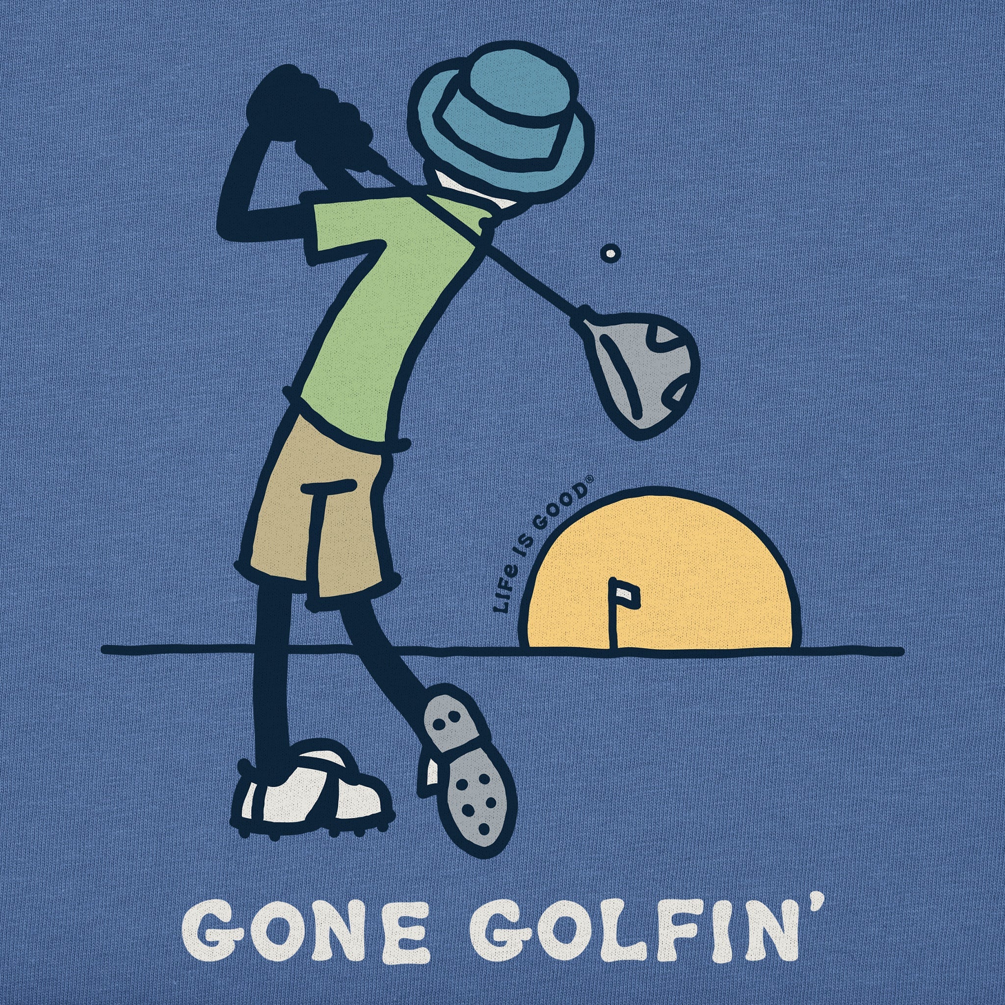 Men's Jake's Gone Golfin' Long Sleeve Crusher Tee