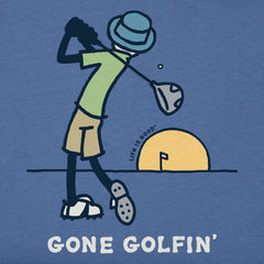 Men's Jake's Gone Golfin' Long Sleeve Crusher Tee