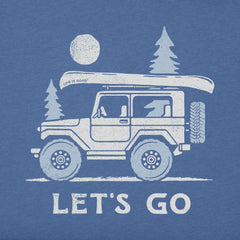 Men's Let's Go Canoeing Short Sleeve Crusher Tee