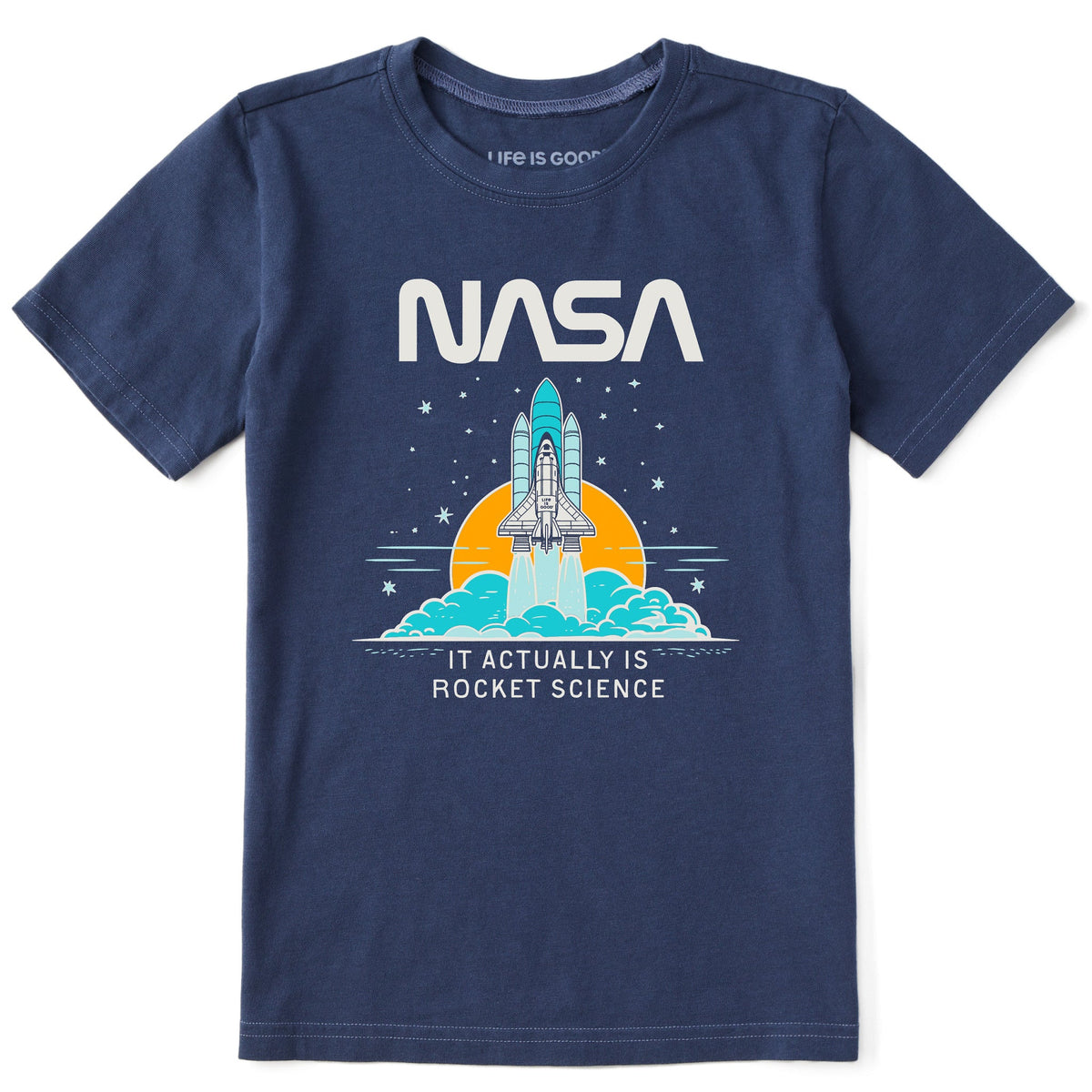 Kids NASA Rocket Science Short Sleeve Crusher Tee