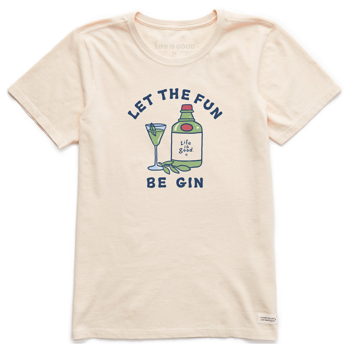 Women's Let the Fun Be Gin Cocktail Short Sleeve Crusher Tee