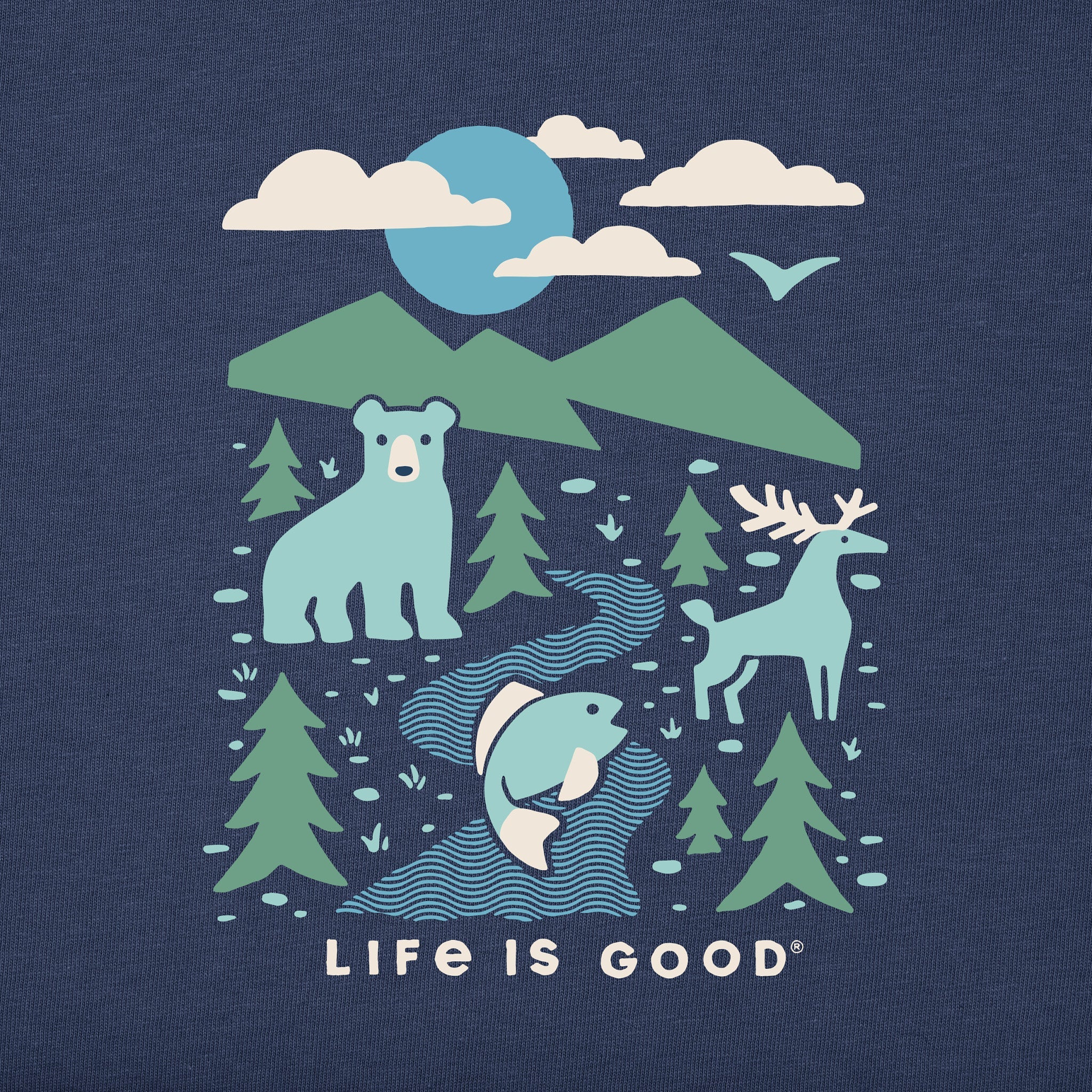 Men's Woodsy Wildlife Short Sleeve Crusher Tee