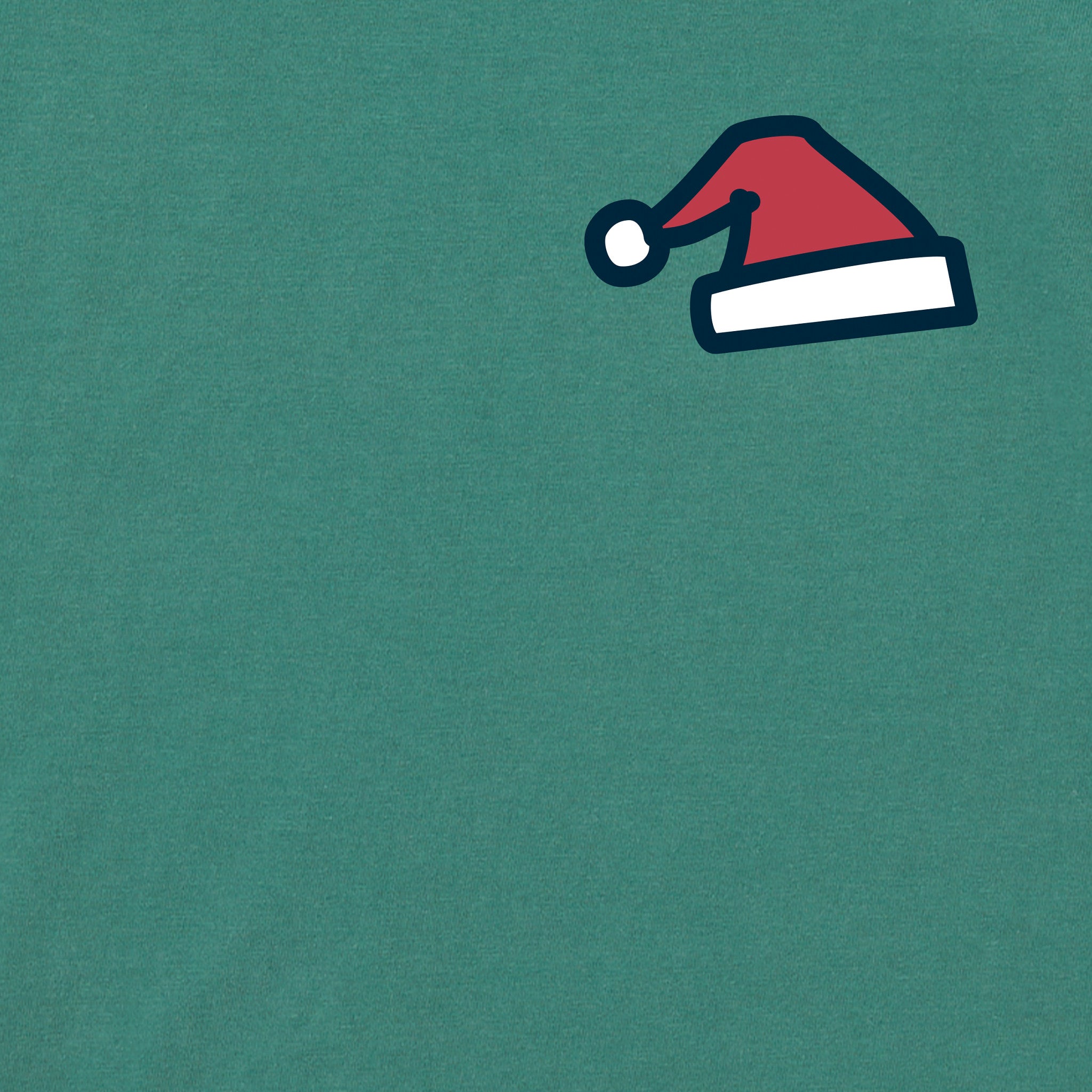 Men's Tiny little Santa Hat Short Sleeve Crusher Tee