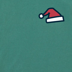 Men's Tiny little Santa Hat Short Sleeve Crusher Tee
