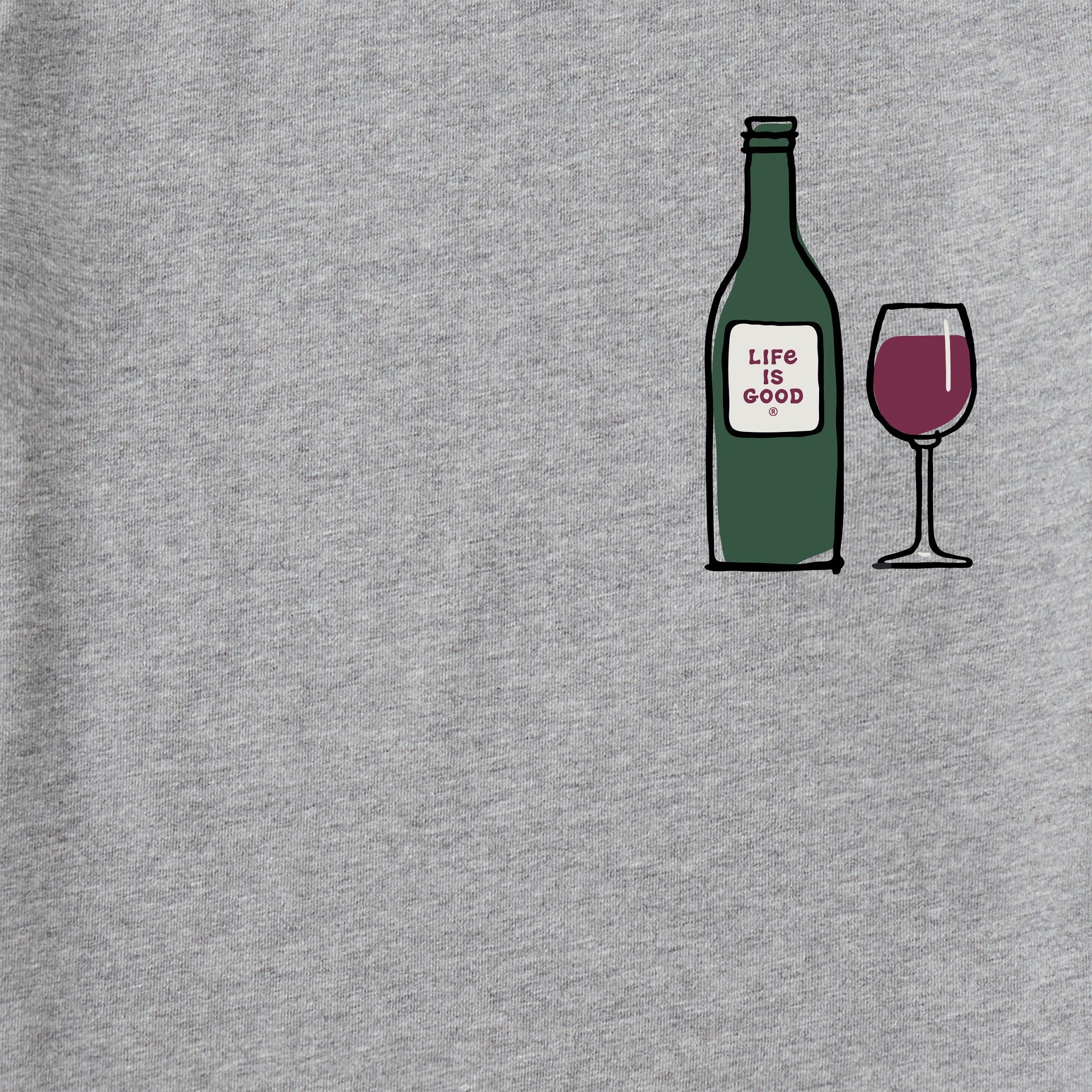 Men's Wine Life is Good Short Sleeve Crusher Tee