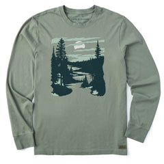 Men's A River Runs Through It Long Sleeve Crusher Tee