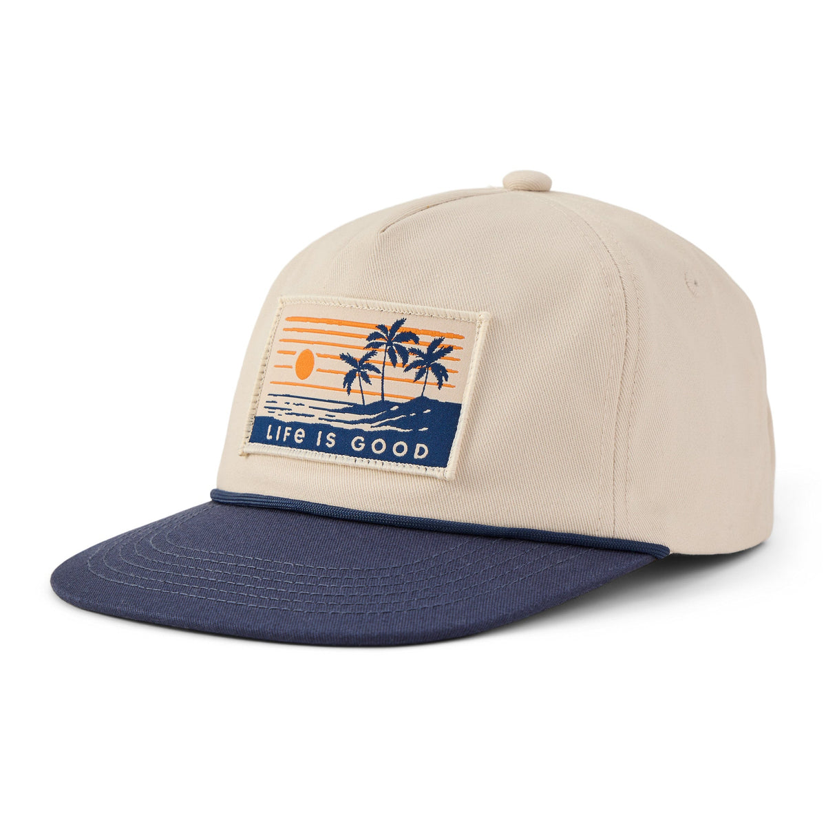 Adult Unisex Scenic Palms Twill Rope Hat