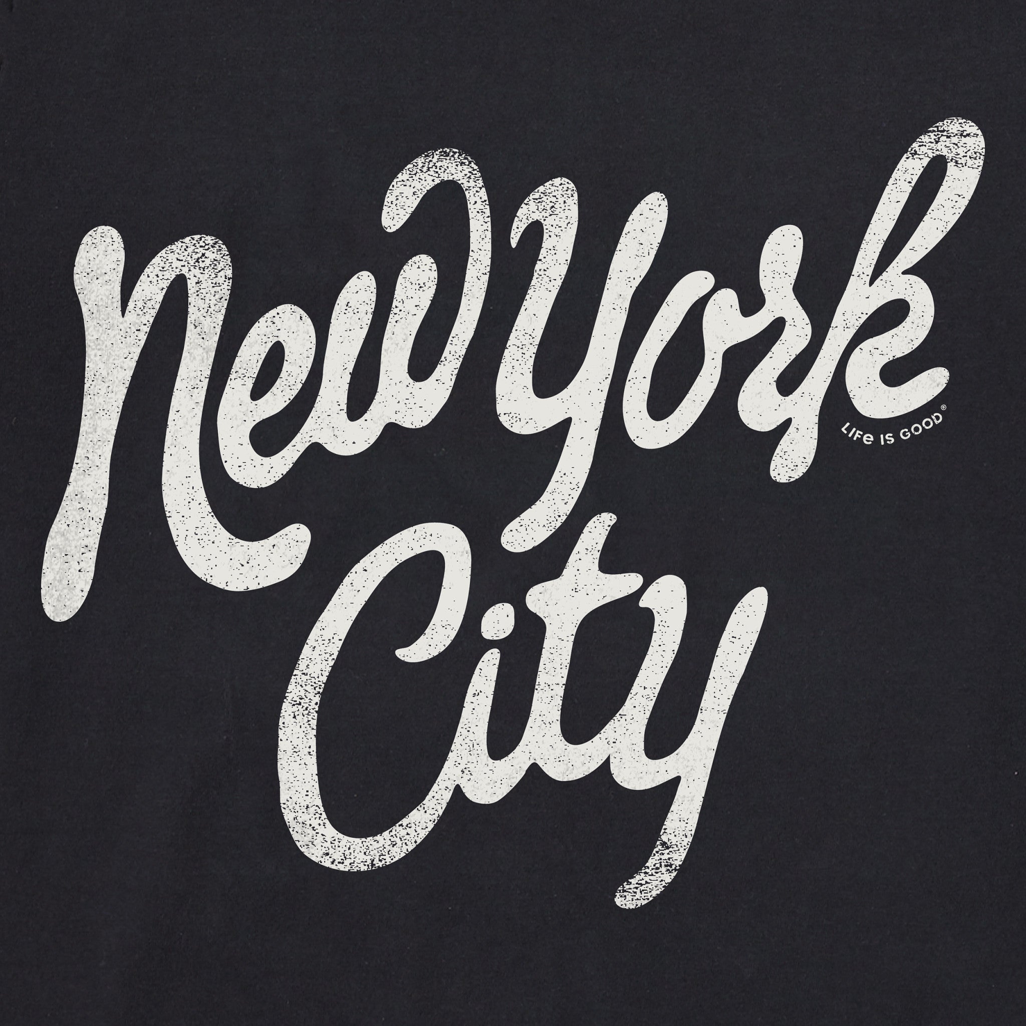 Men's New York City Script Short Sleeve Crusher Tee