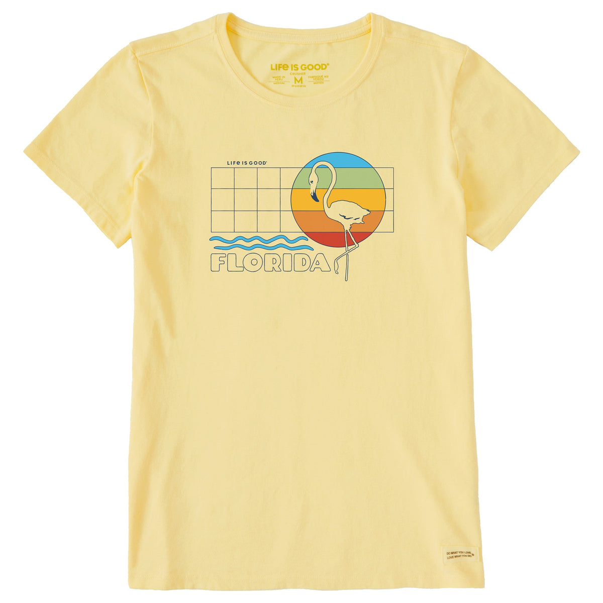 Women's Florida Flamingo Short Sleeve Crusher Tee
