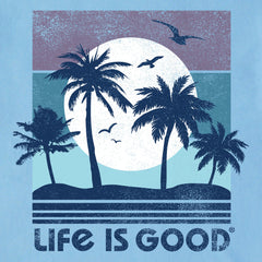 Men's Beachy Palms Short Sleeve Crusher Tee